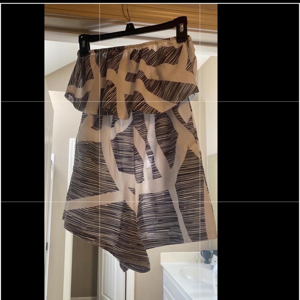 Strapless romper